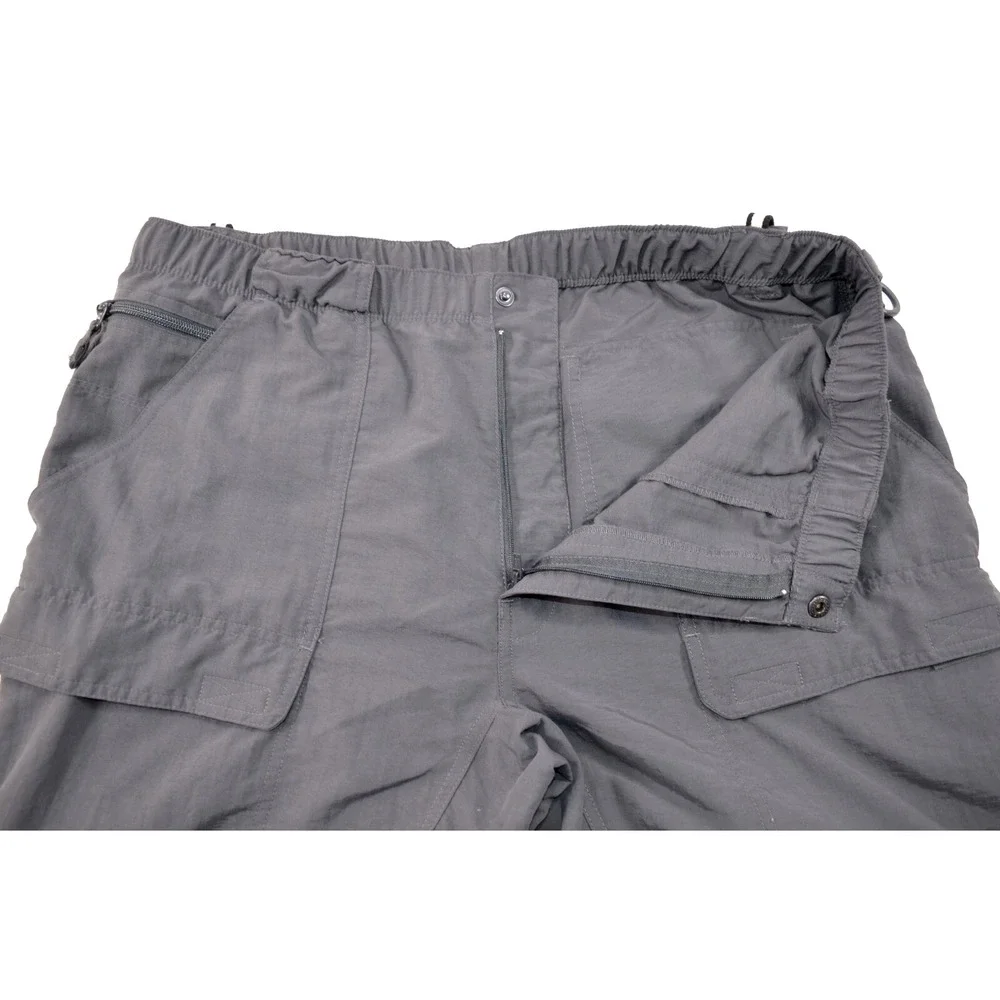 THE NORTH‎ FACE Nylon Convertible Dark Gray Cargo Hiking Pants Men's XL